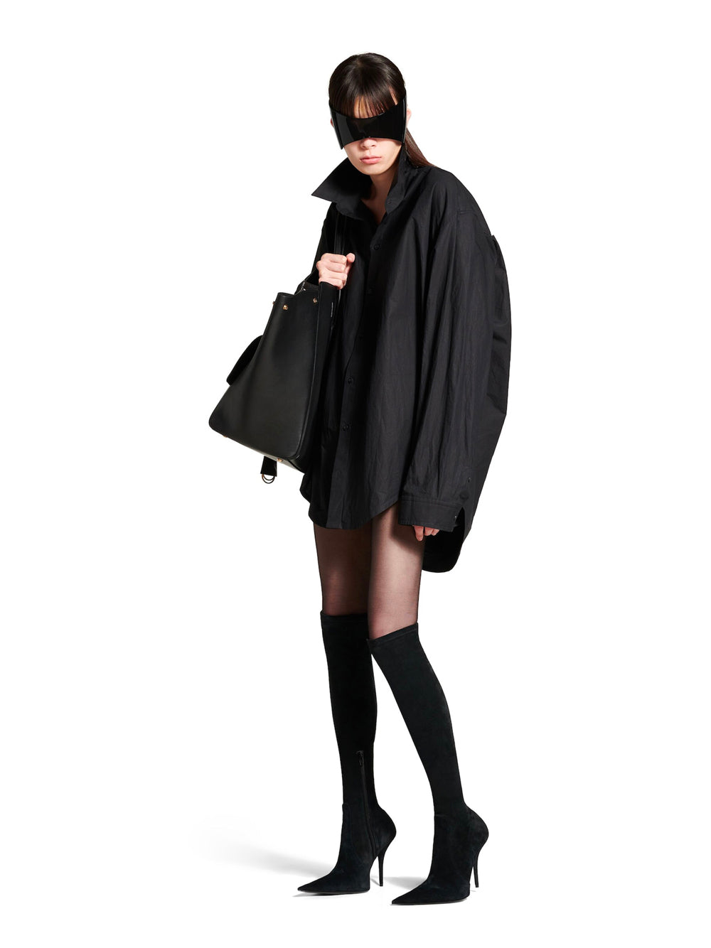 SUSPENDED SHIRT DRESS