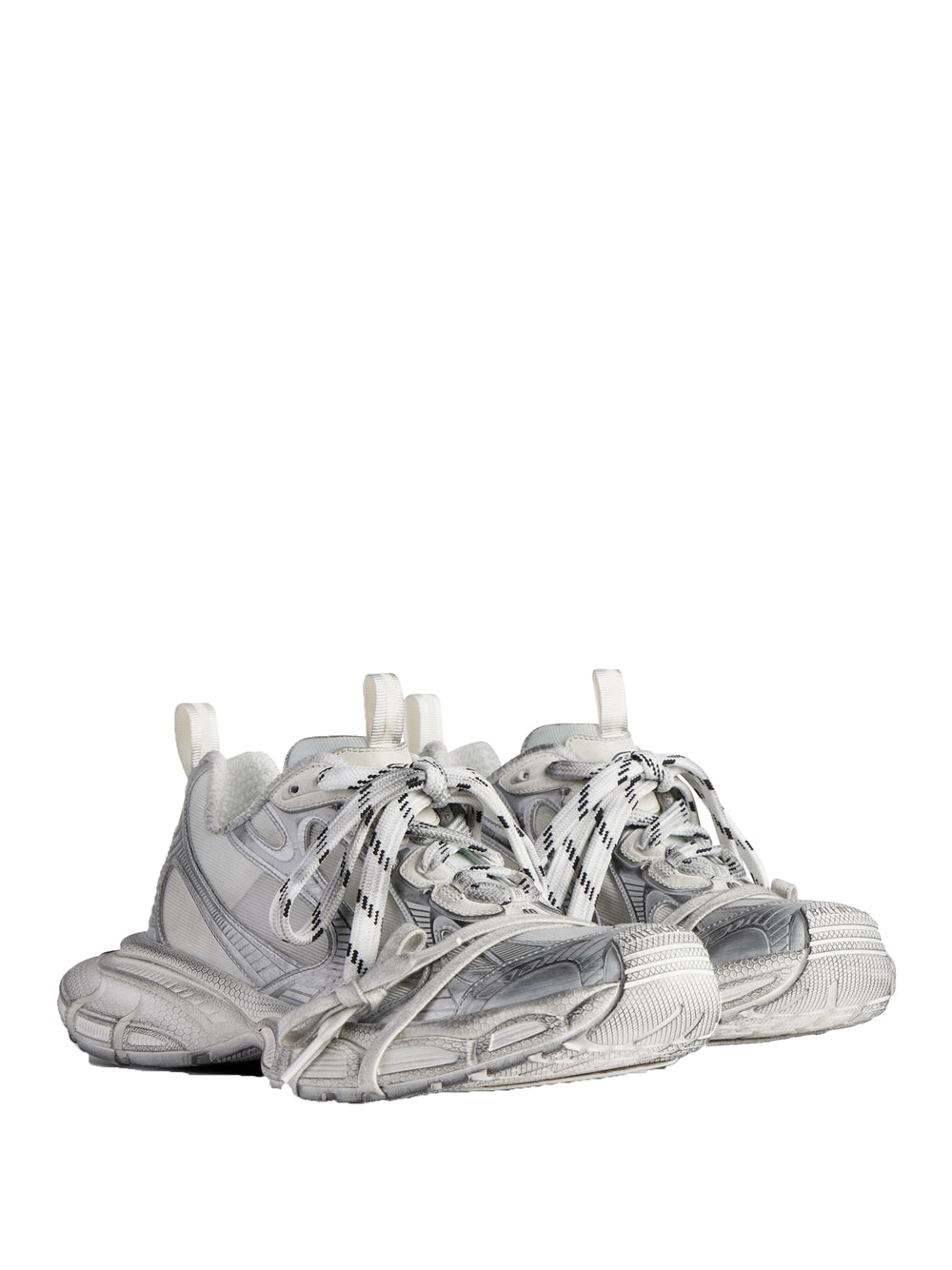 WORN-OUT EFFECT 3XL MESH SNEAKERS
