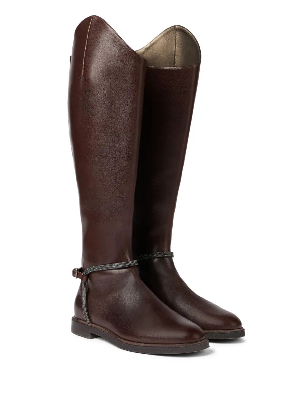 STIVALI IN PELLE CLASSIC CON PRECIOUS SPURS