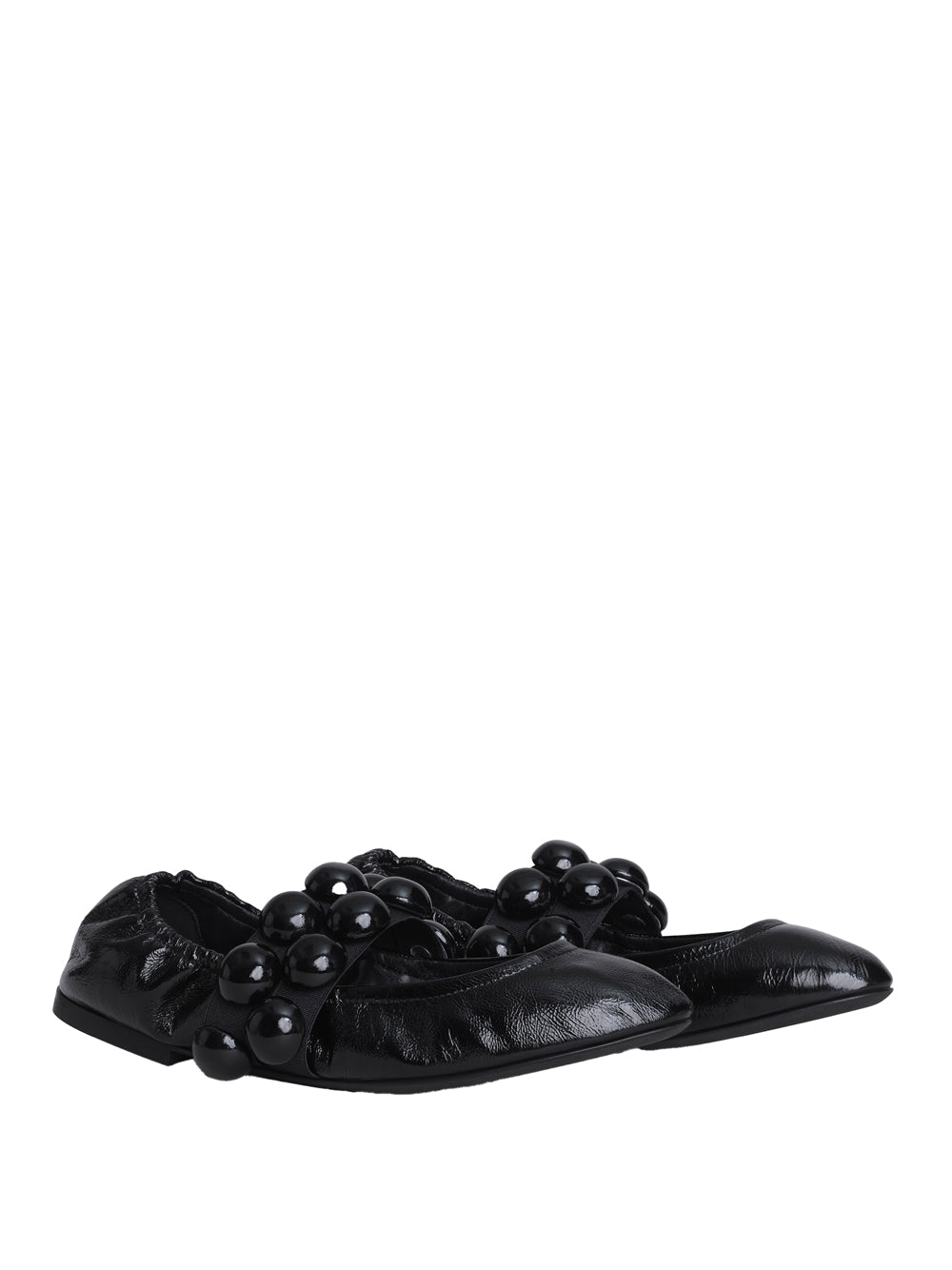 SPHERE BALLET FLATS IN PATENT LEATHER