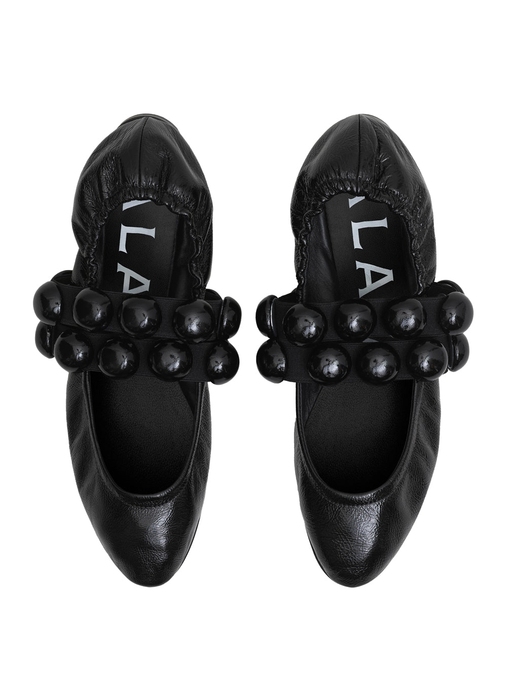 SPHERE BALLET FLATS IN PATENT LEATHER