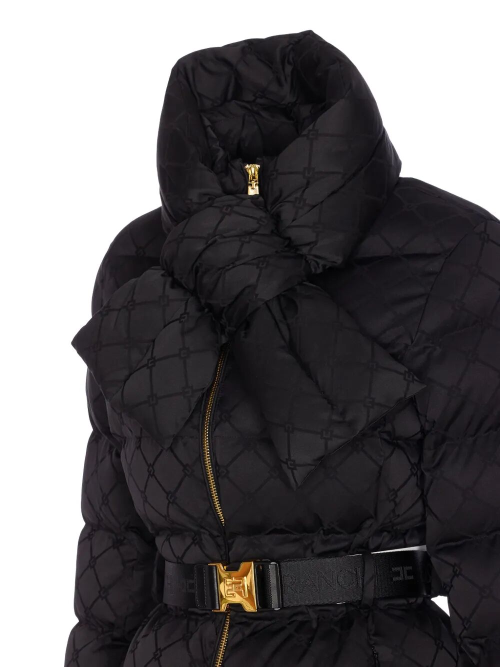 PIUMINO IN TESSUTO VELA JACQUARD CON CINTURA