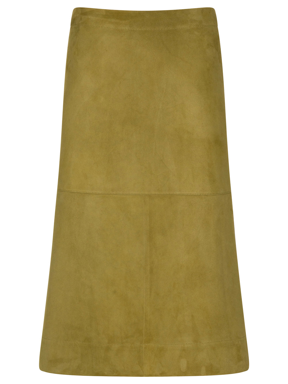 SUEDE LEATHER MIDI SKIRT