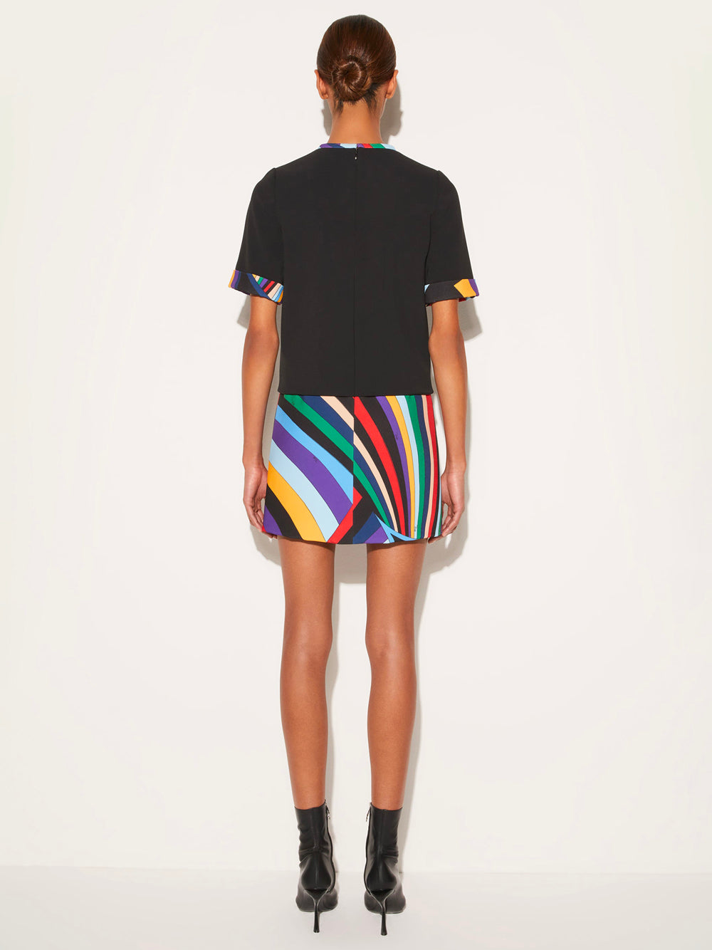 IRIDE-PRINT MINI DRESS