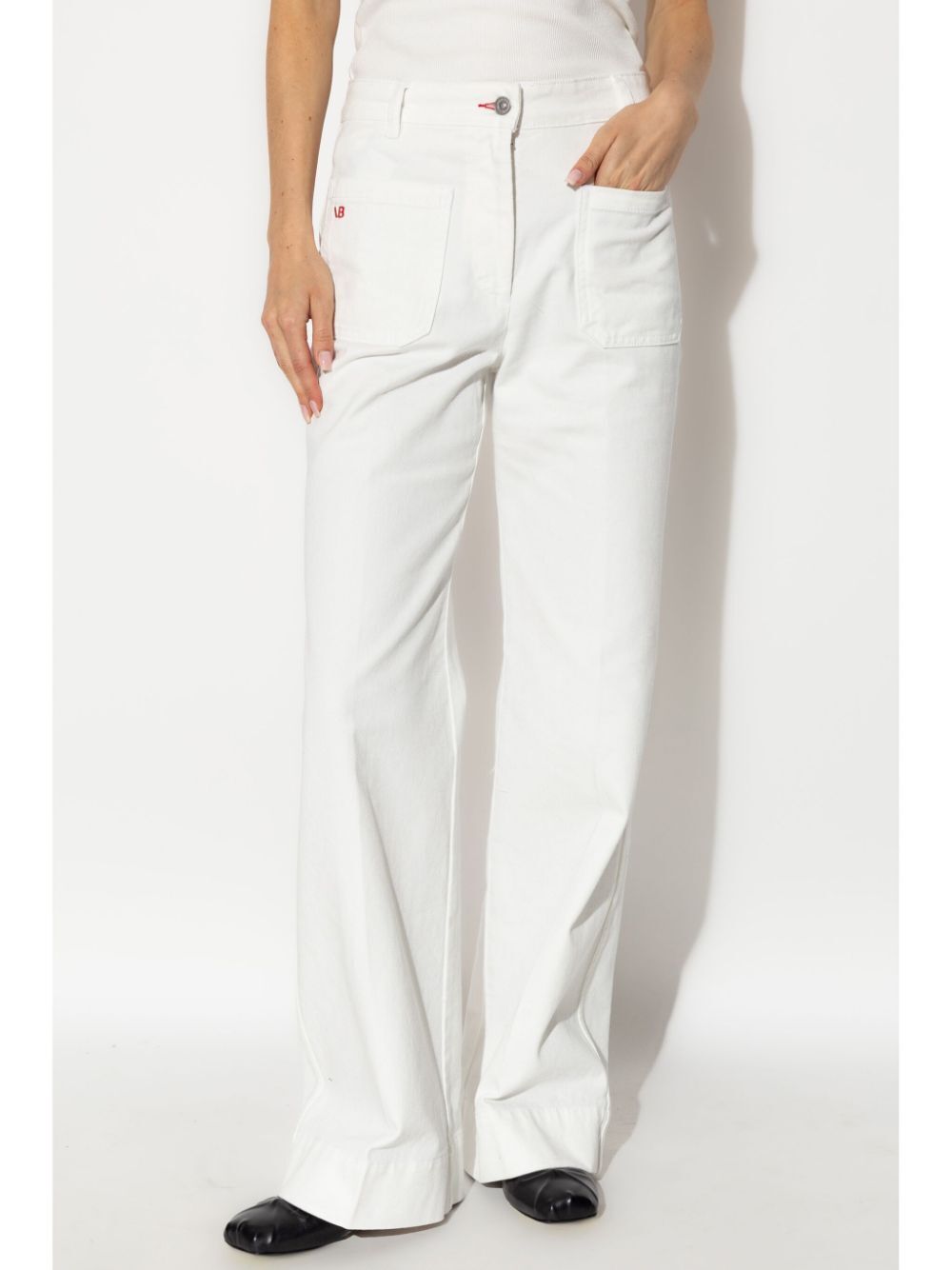 ALINA HIGH-WAISTED AND FLARED LEG JEANS