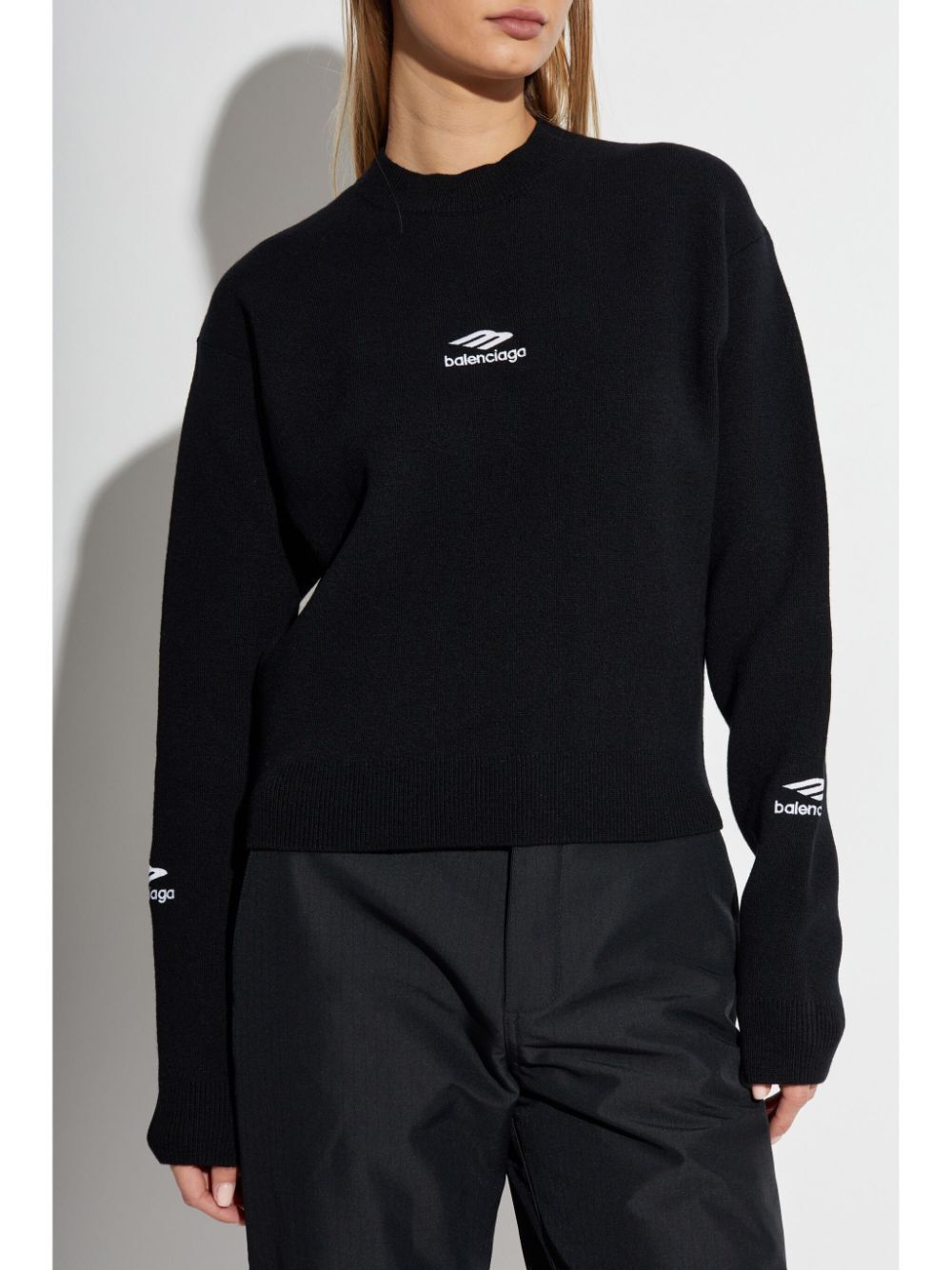 WOOL KNITTED SKI CREWNECK