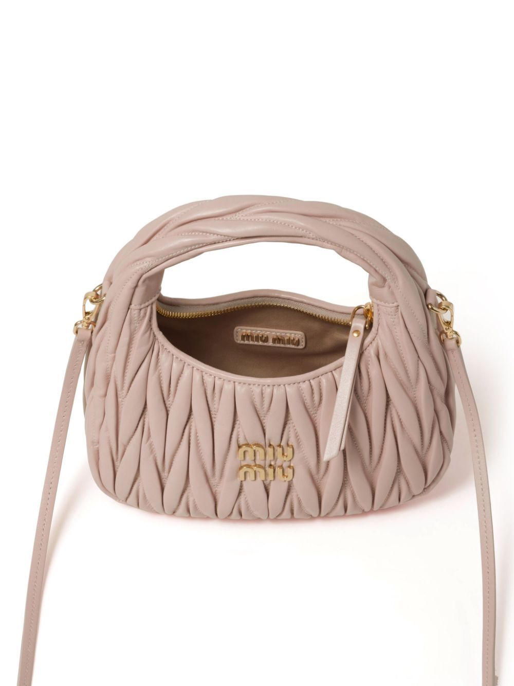 WANDER MATELASSÉ NAPPA LEATHER SMALL HOBO BAG