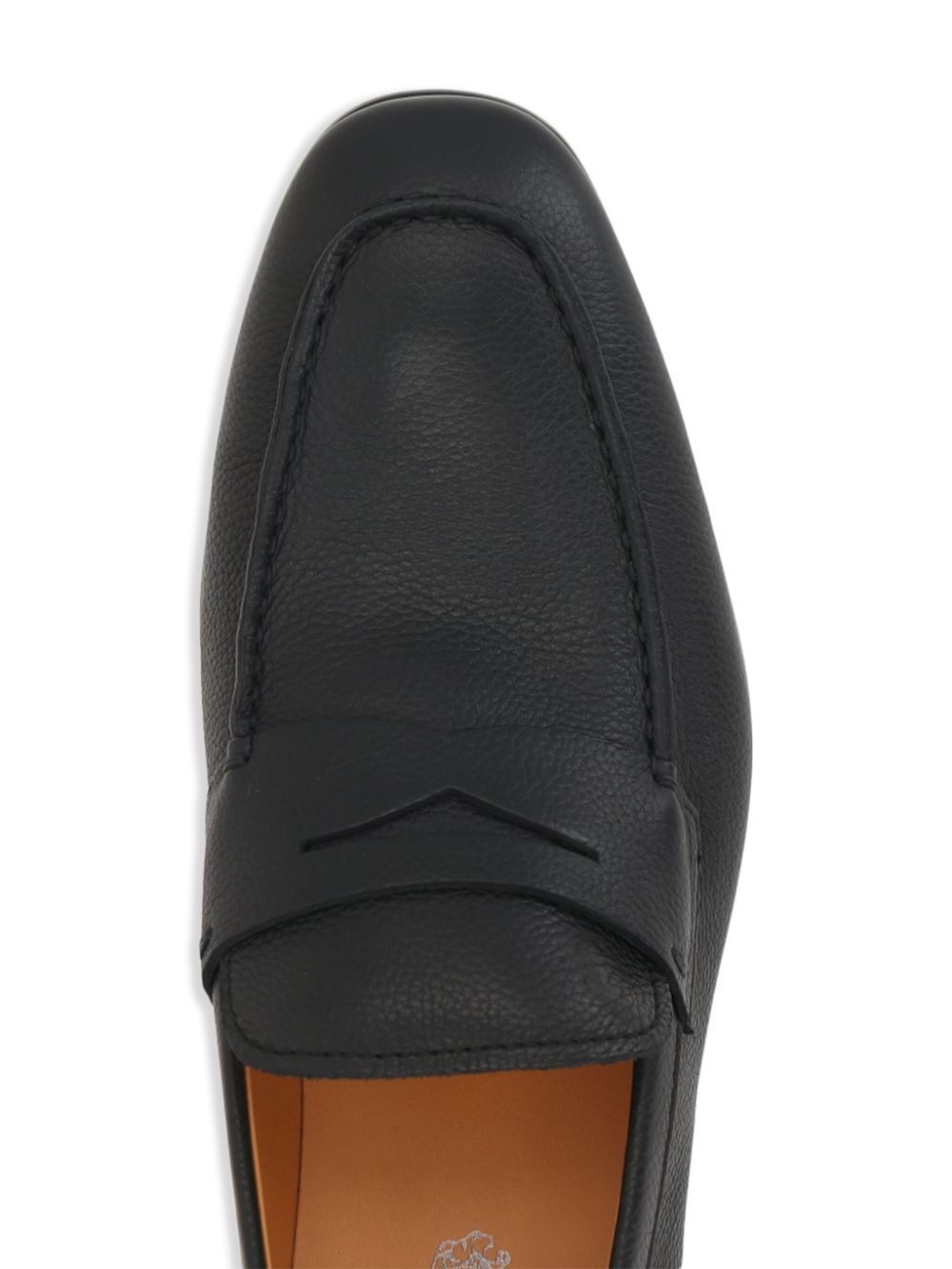 GRAINED LEATHER PENNY LOAFERS