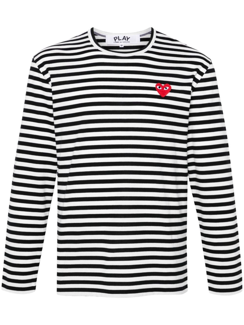 STRIPED RED HEART LONG-SLEEVED T-SHIRT