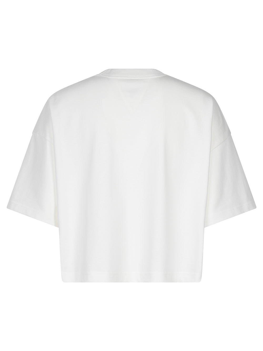 SOFT COTTON JERSEY CROPPED HEART T-SHIRT