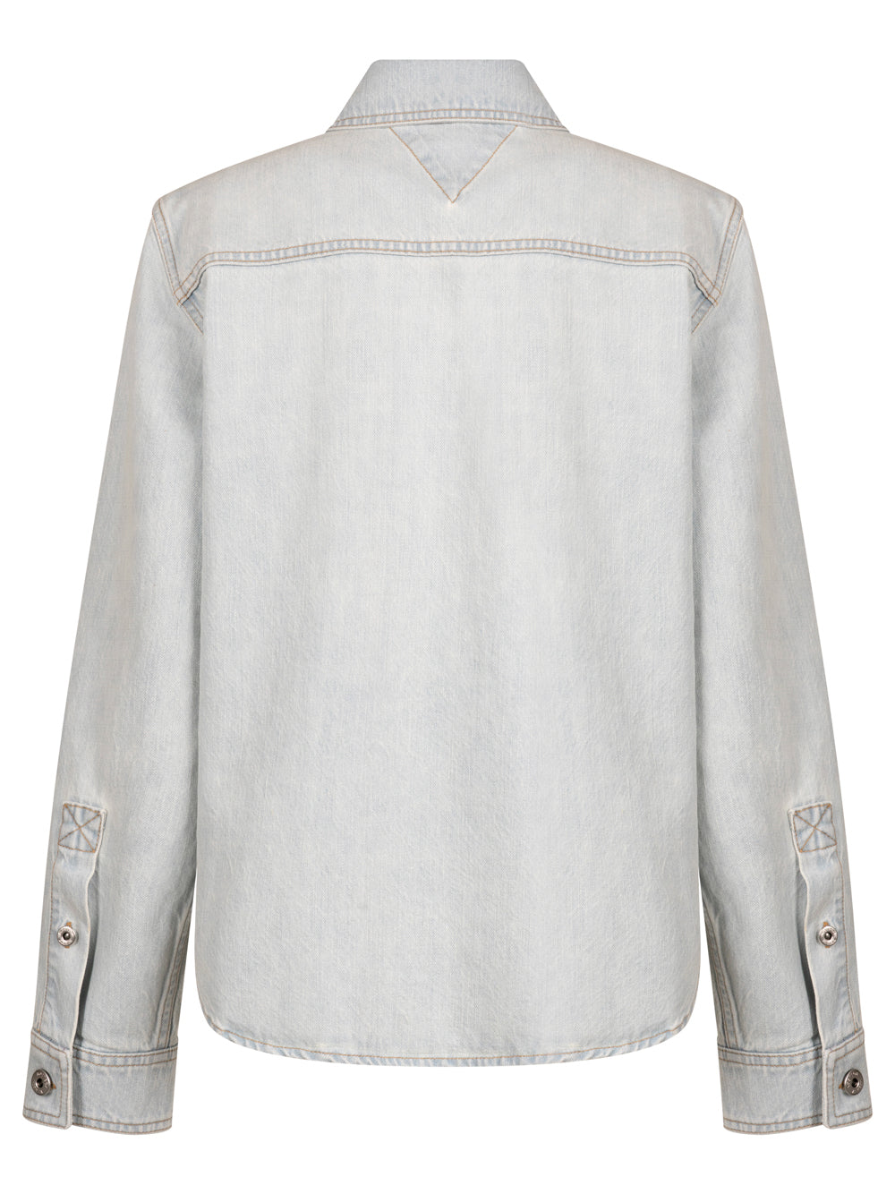 EXTRA BLEACHED DIRTY DENIM SHIRT