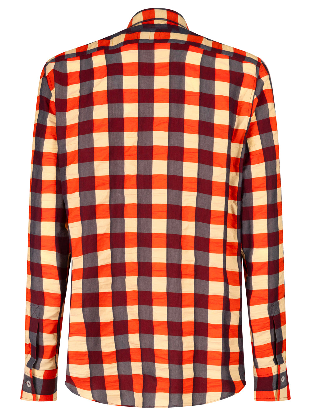MACRO GINGHAM 3D COTTON SHIRT