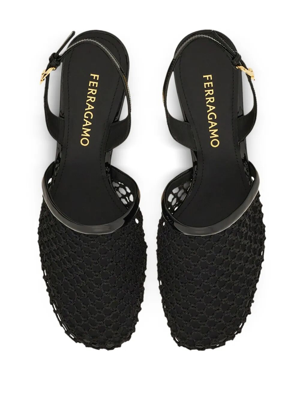 KAY 40 MESH AND LEATHER SLINGBACK