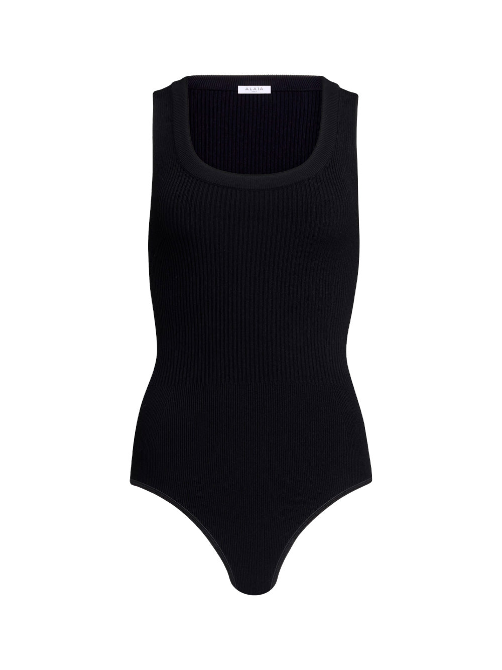 SLEEVELESS RIBBED KNIT BODYSUIT
