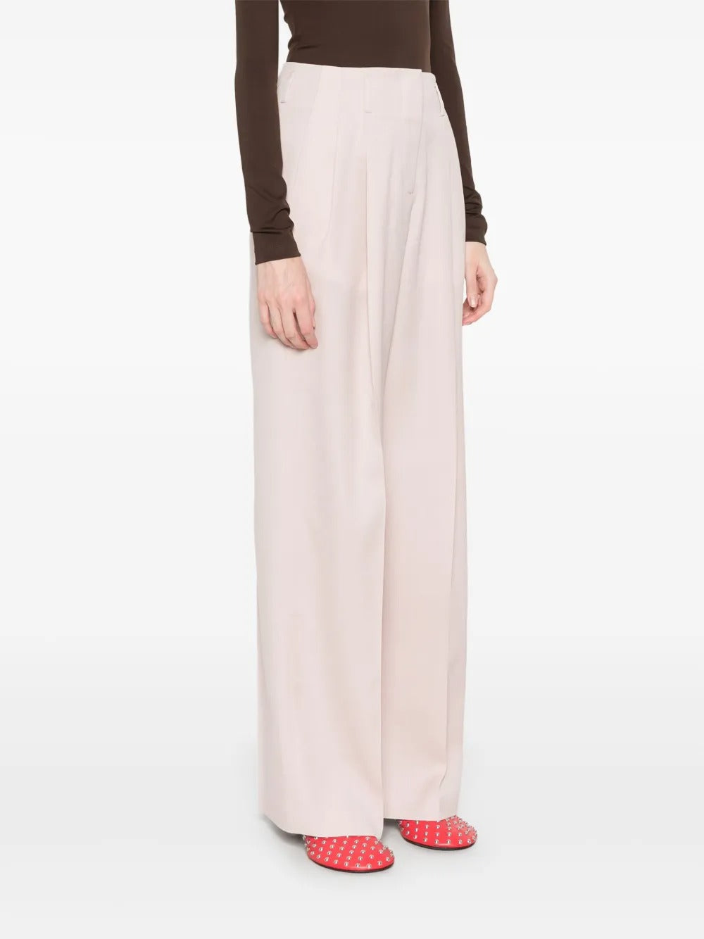 FLAVIA WOOL TAILORED TROUSERS