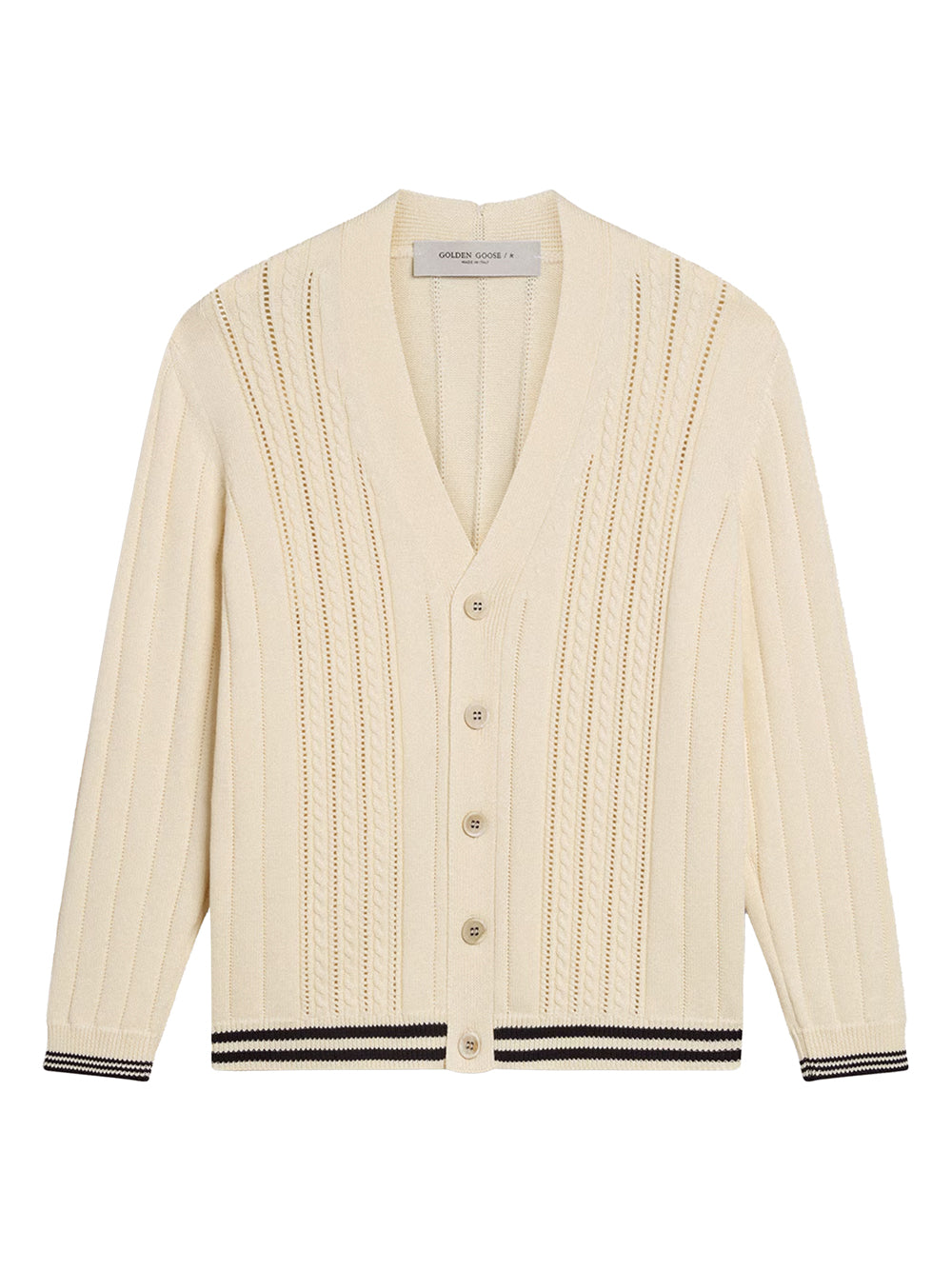 GOLDEN BRAIDED CARDIGAN