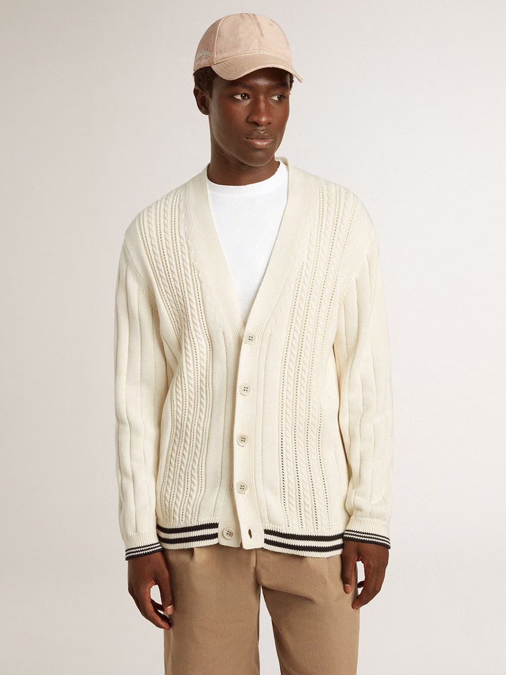 GOLDEN BRAIDED CARDIGAN