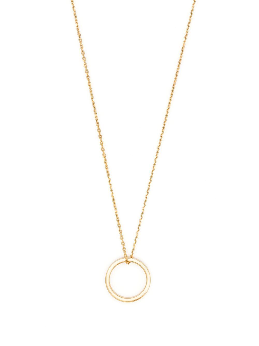 LOGO RING SILVER NECKLACE