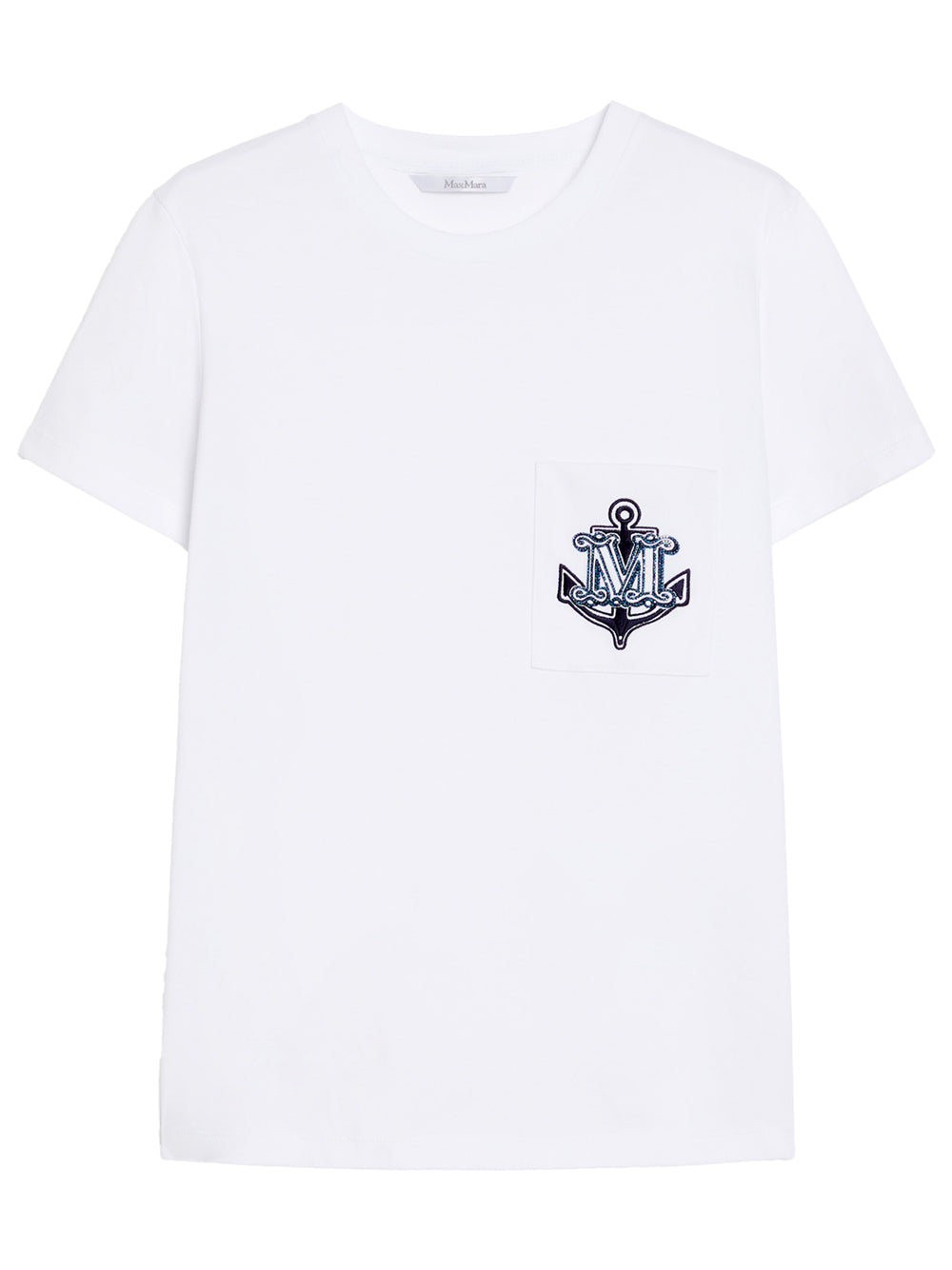 EMBROIDERED M MONOGRAM MOTIF JERSEY T-SHIRT
