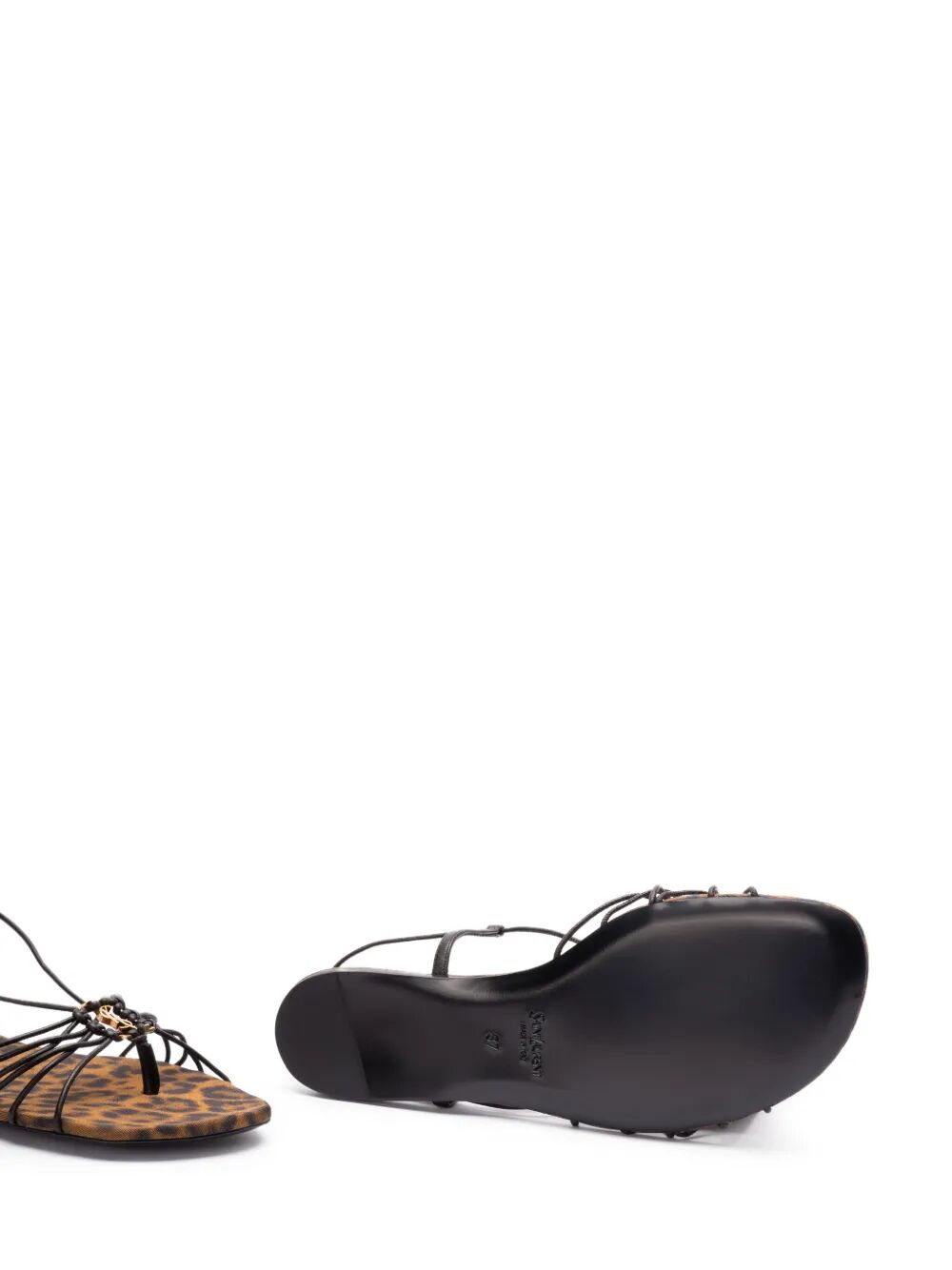 ANKLE STRAP BABYLONE FLAT SANDALS