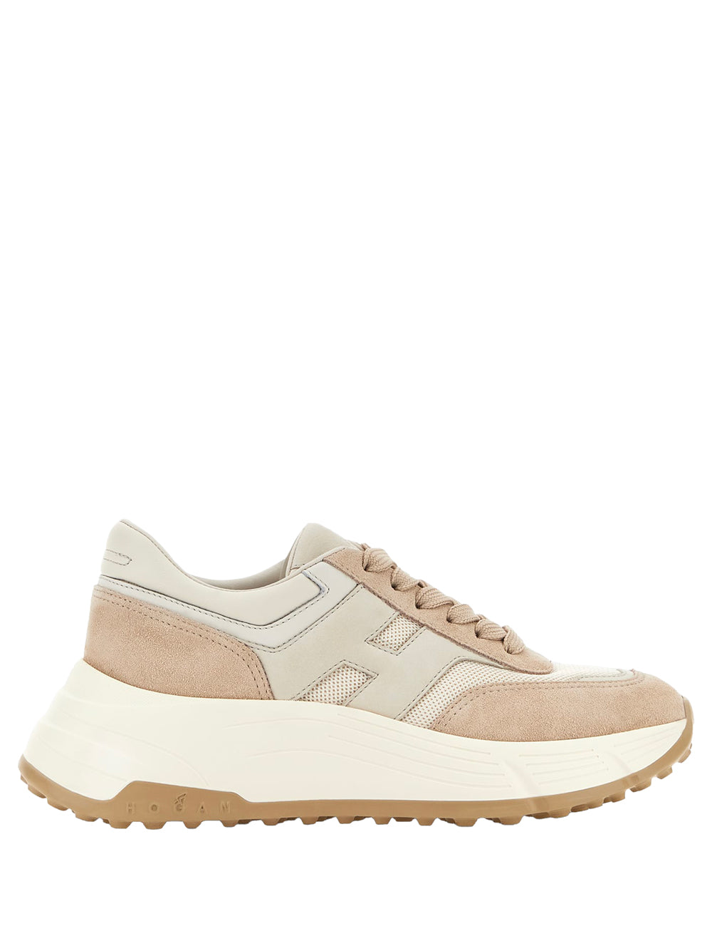 HI-FI SUEDE AND TECHNICAL FABRIC SNEAKERS