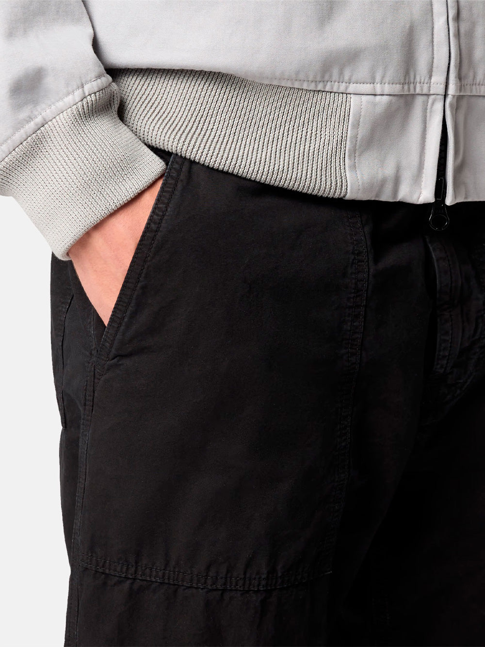 COTTON CANVAS FATIGUE TROUSERS