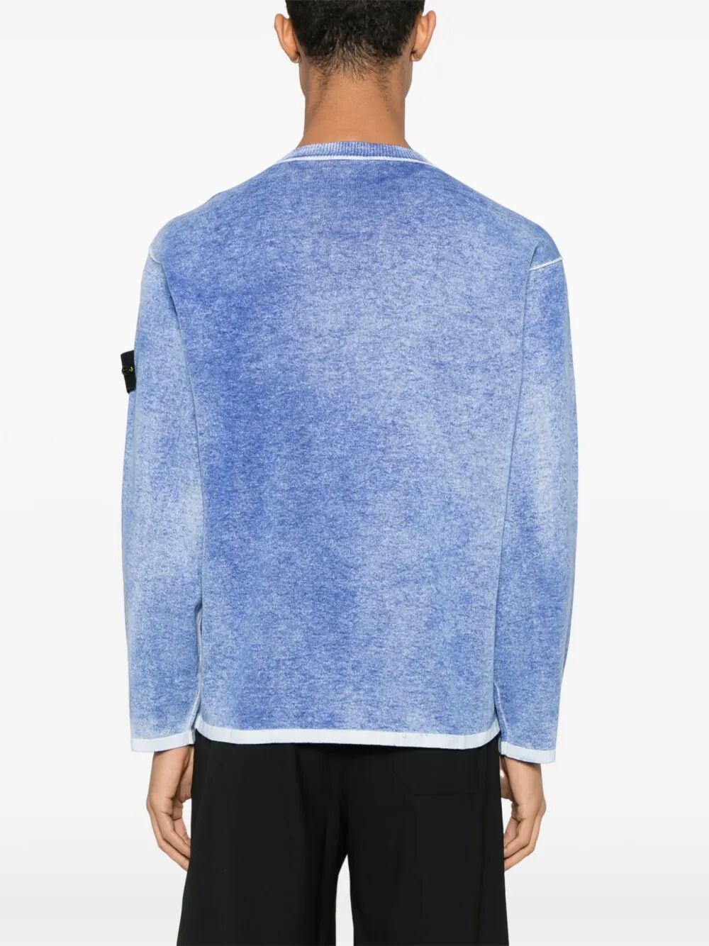 RAW HAND LIGHT COTTON CREWNECK JUMPER WITH AIRBRUSHED INTERIOR