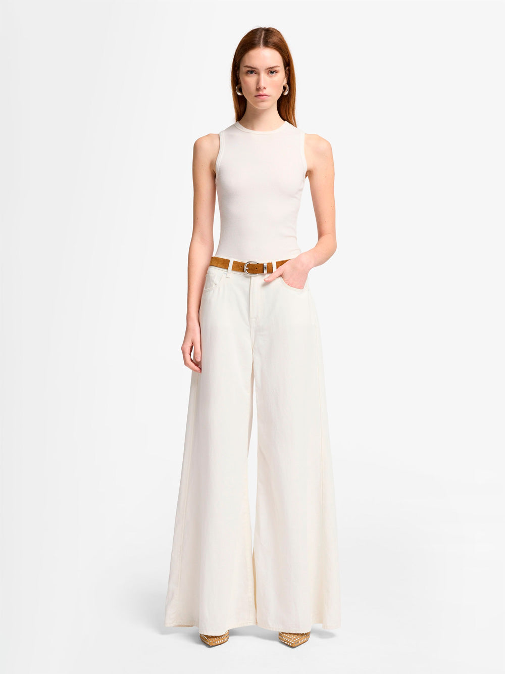 WILLOW WIDE LEG LINEN BLEND JEANS
