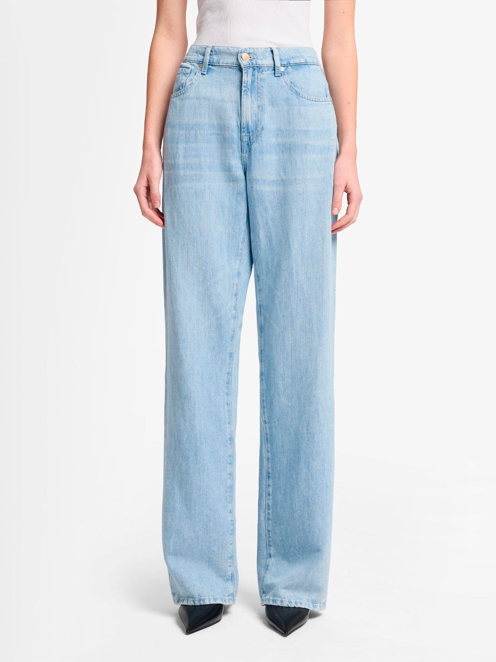 TESS HIGH WAISTED LINEN BLEND JEANS
