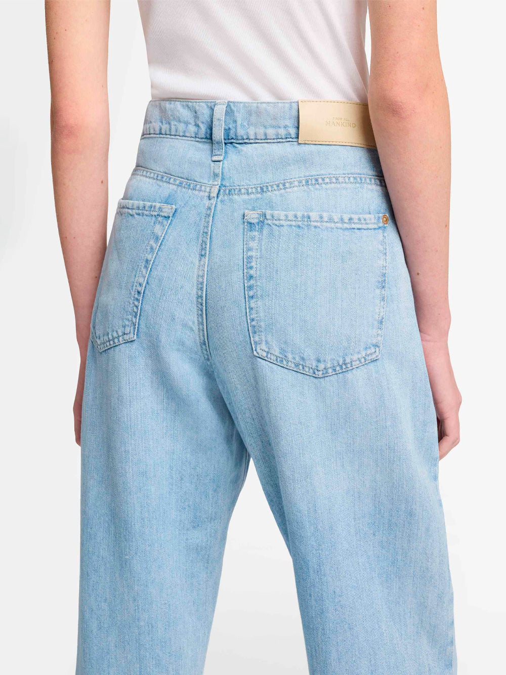 TESS HIGH WAISTED LINEN BLEND JEANS