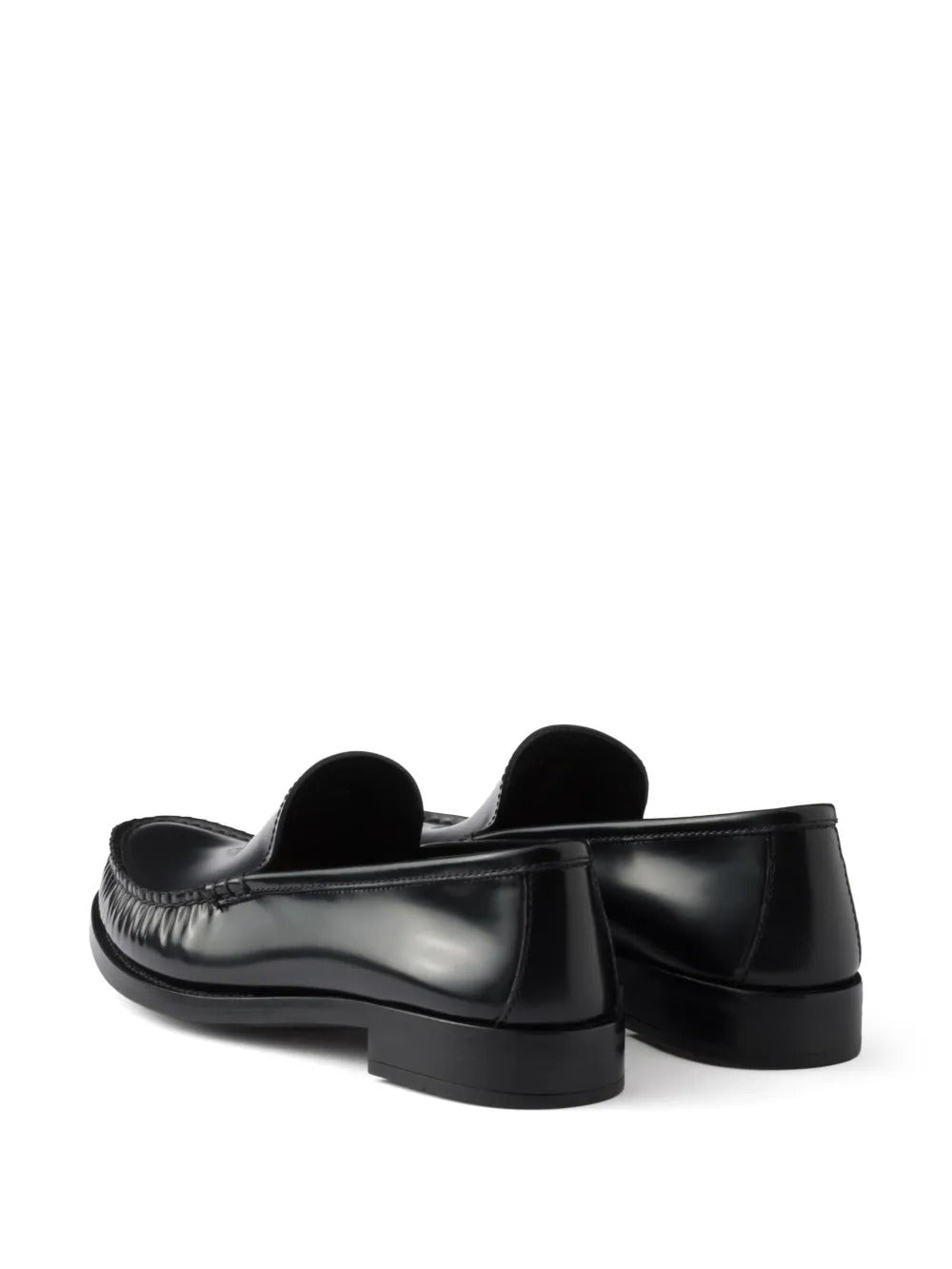 BRUSHED FUMÉ LEATHER LOAFERS