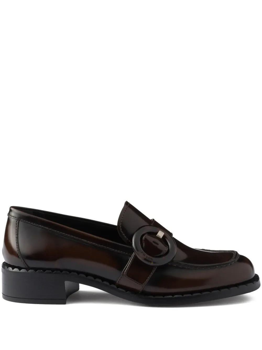 BRUSHED FUMÉ LEATHER LOAFERS
