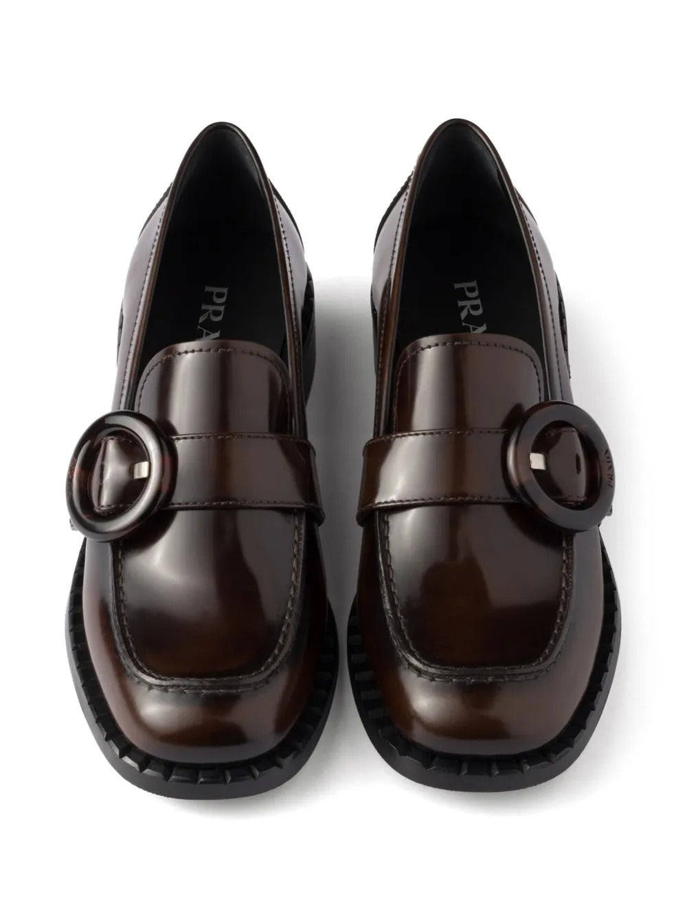 BRUSHED FUMÉ LEATHER LOAFERS