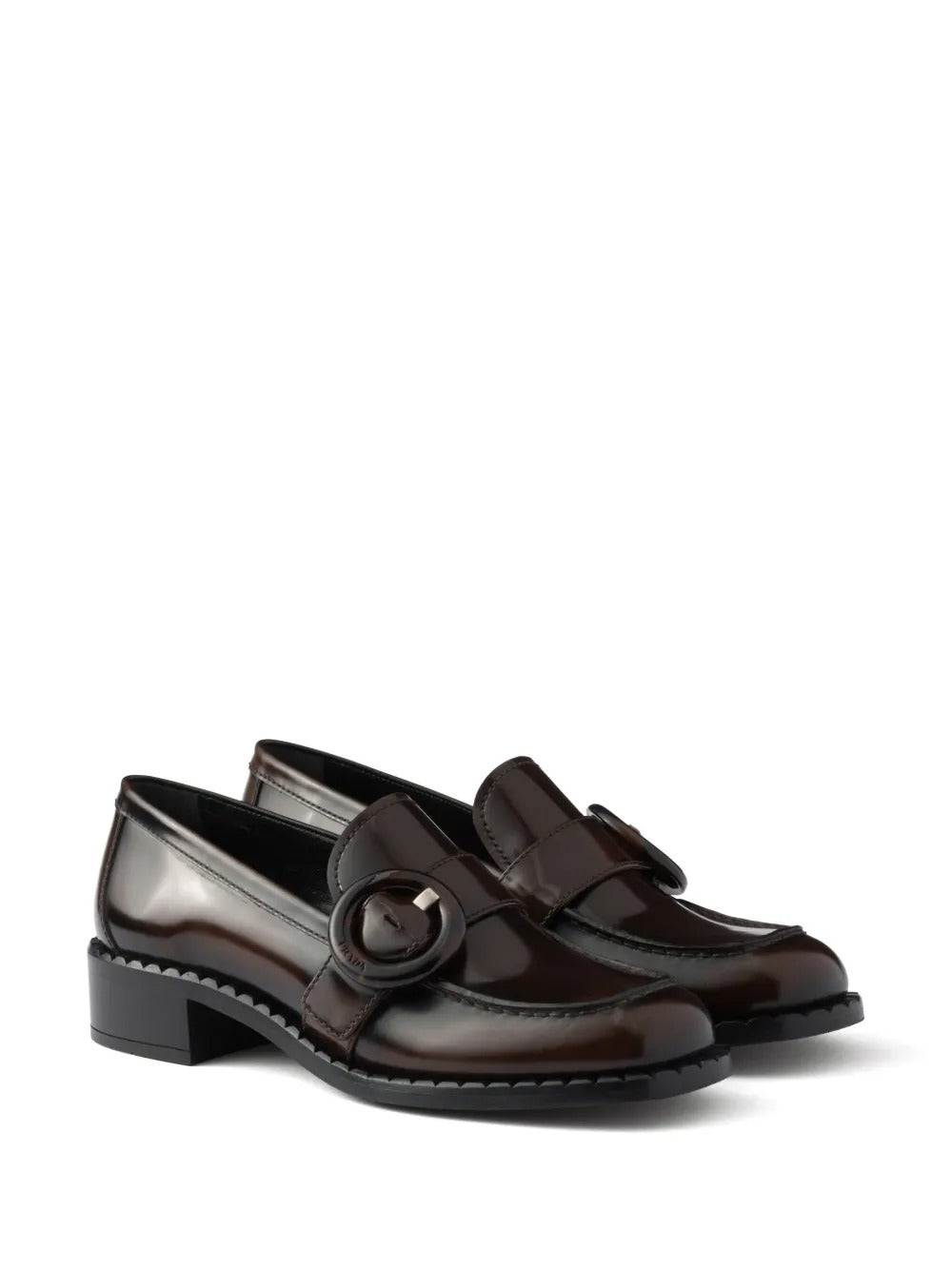 BRUSHED FUMÉ LEATHER LOAFERS