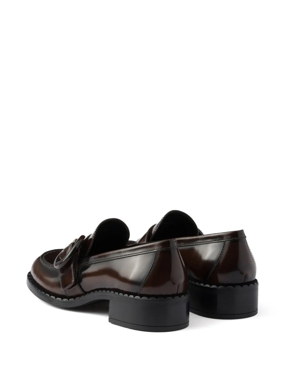 BRUSHED FUMÉ LEATHER LOAFERS