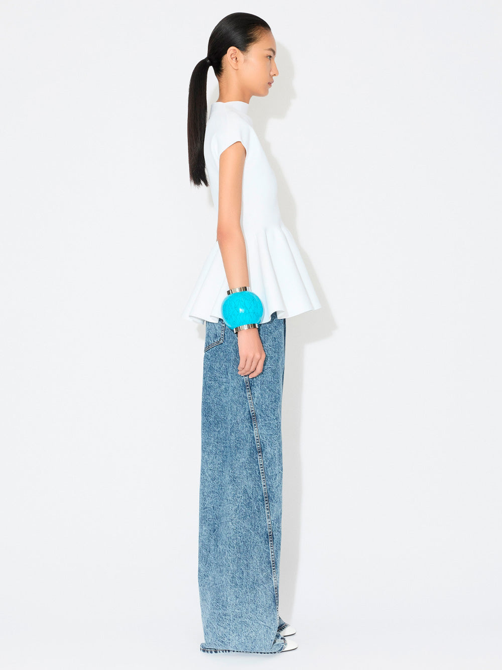 LOW WAIST TWISTED PANTS