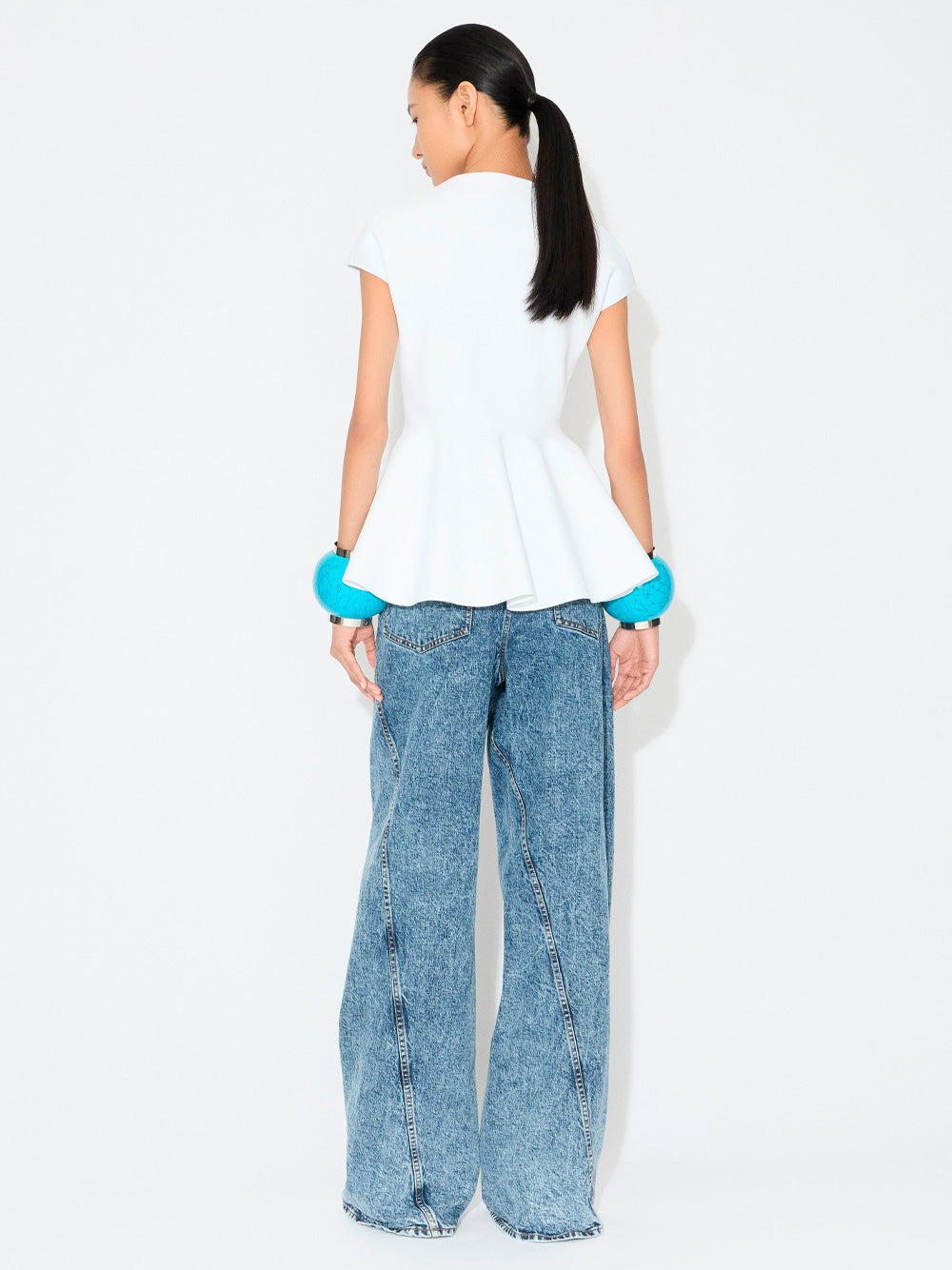 LOW WAIST TWISTED PANTS