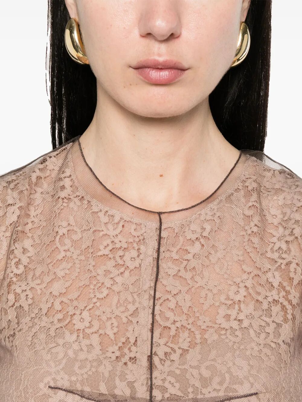 BLOOMING LACE MIDI DRESS