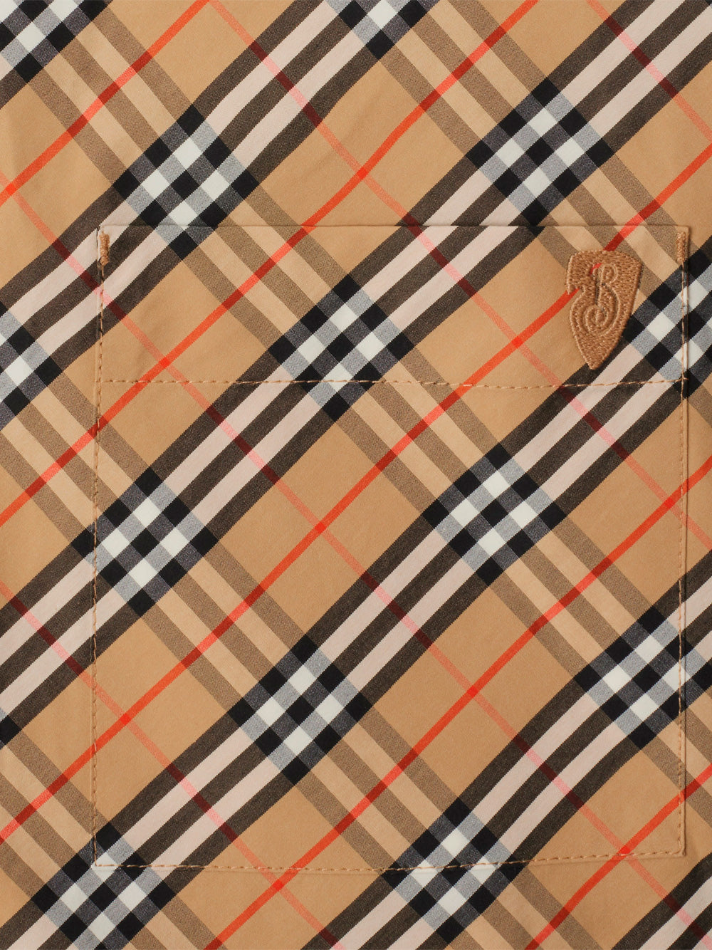 CROPPED CHECK COTTON SHIRT