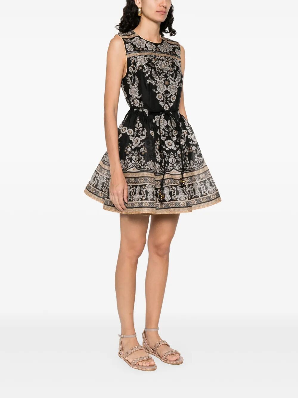 BALANCE PEPLUM MINI DRESS