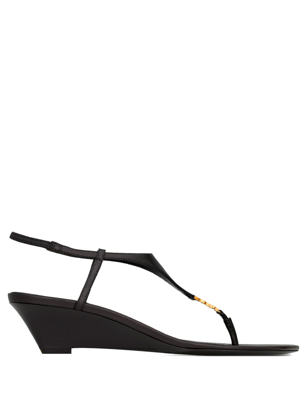 CASSANDRA SMOOTH LEATHER WEDGE SANDALS