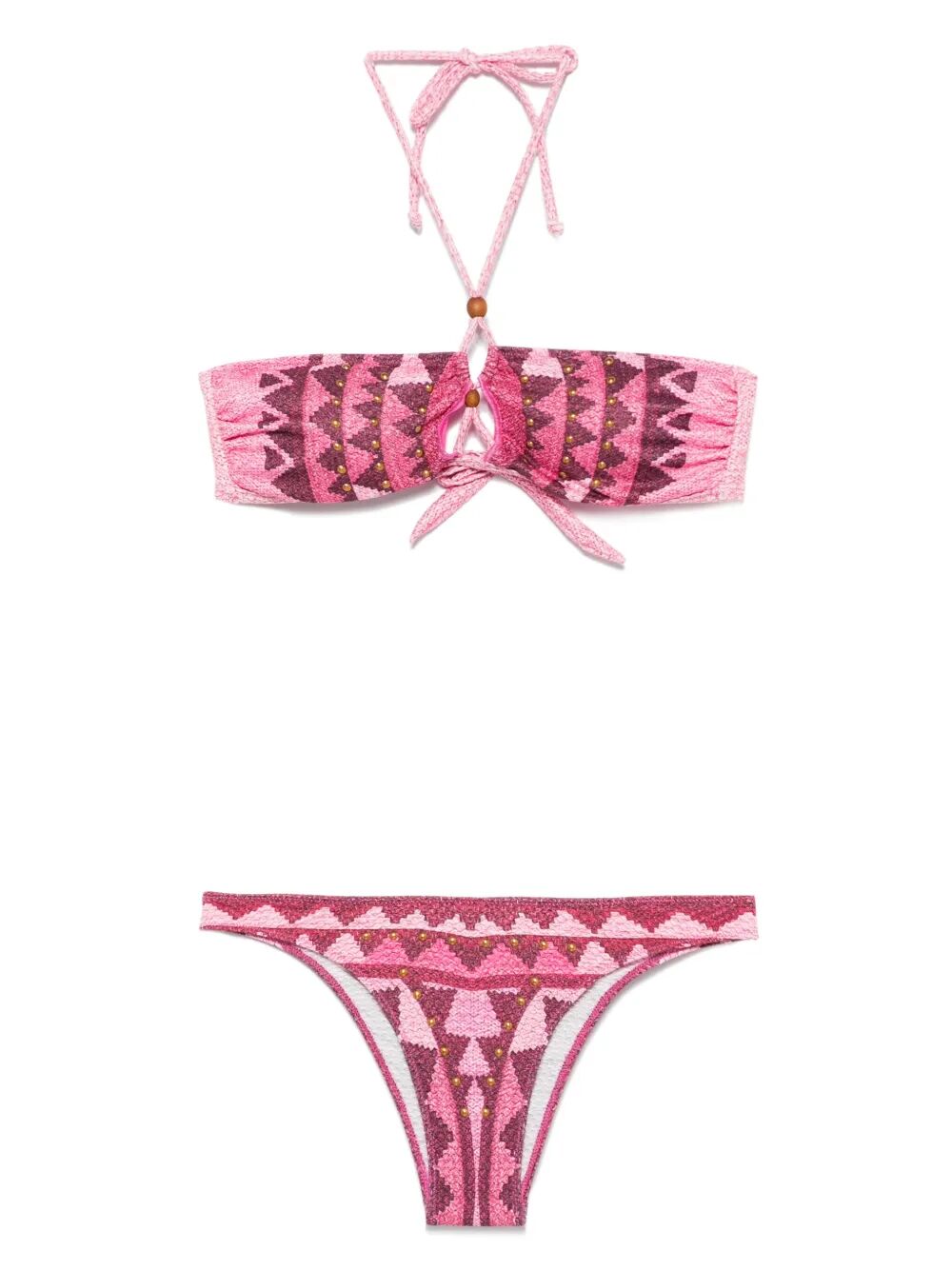 BANDEAU-STYLE STUDDED BIKINI