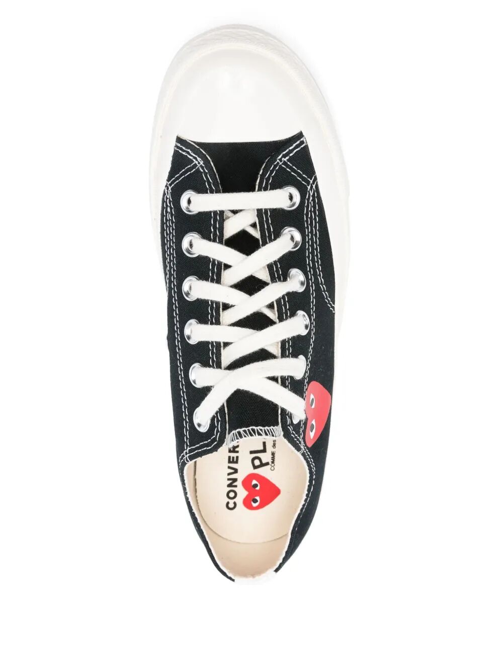 CHUCK TAILOR RED HEART LOW TOP SNEAKERS