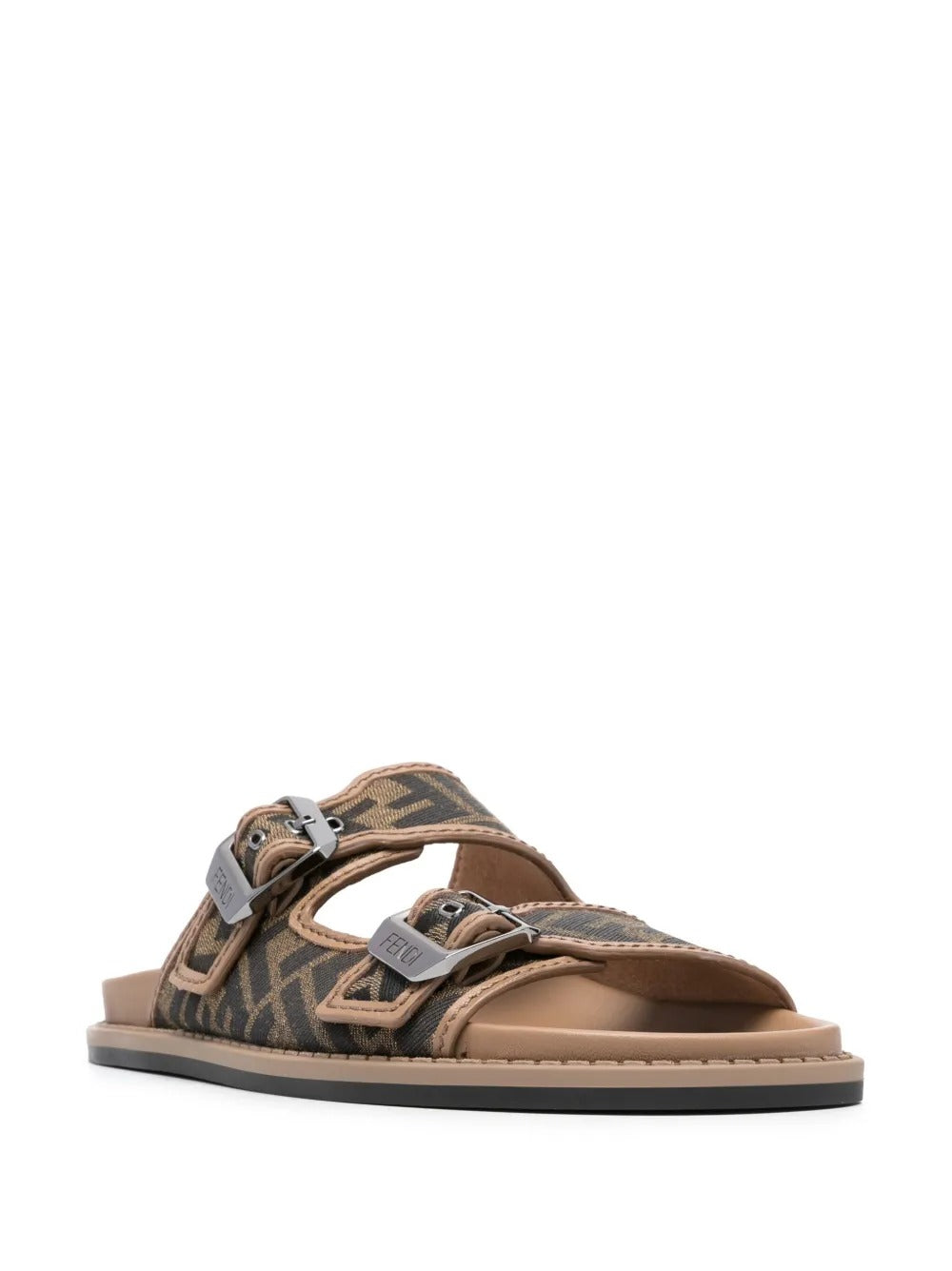 FEEL FF JACQUARD FABRIC SANDALS