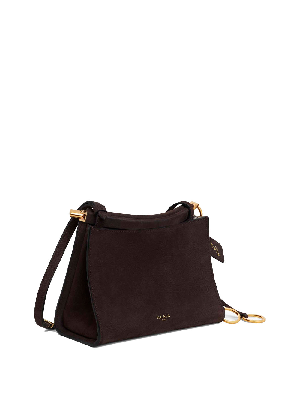 LE CLICK SMALL SQUARE BAG IN NUBUCK