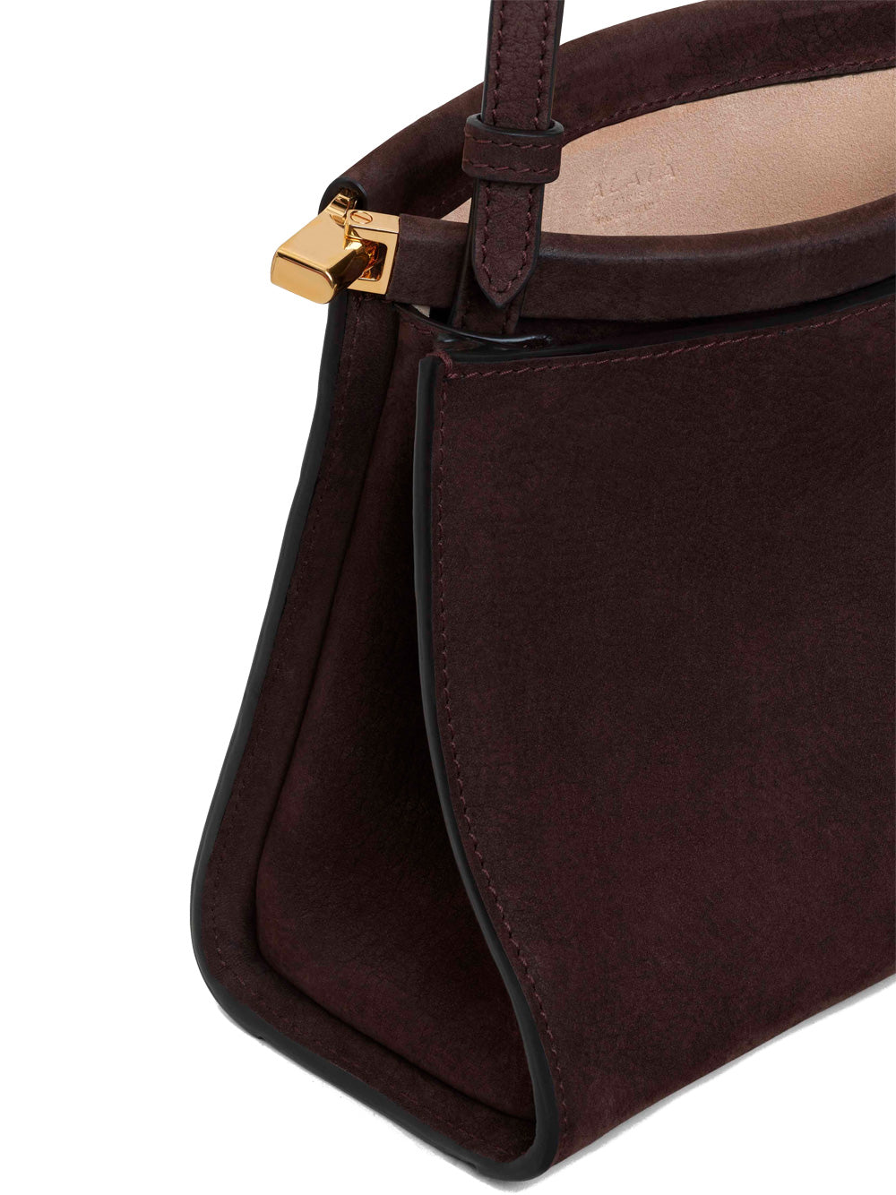 LE CLICK SMALL SQUARE BAG IN NUBUCK