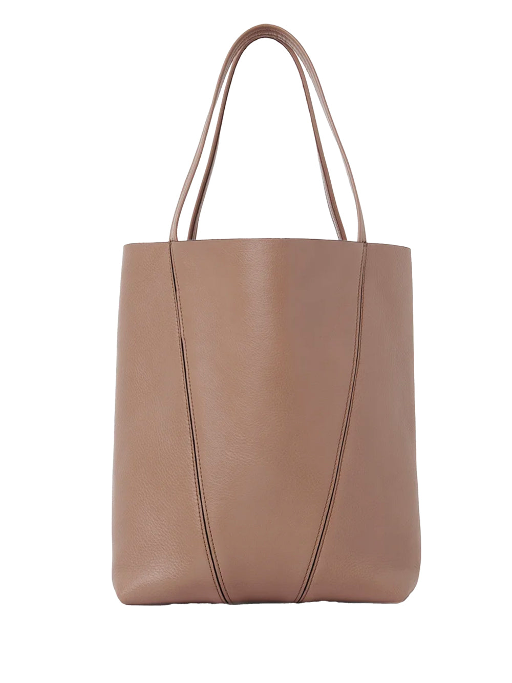 SPIN TOTE BAG IN GRAINED LEATHER