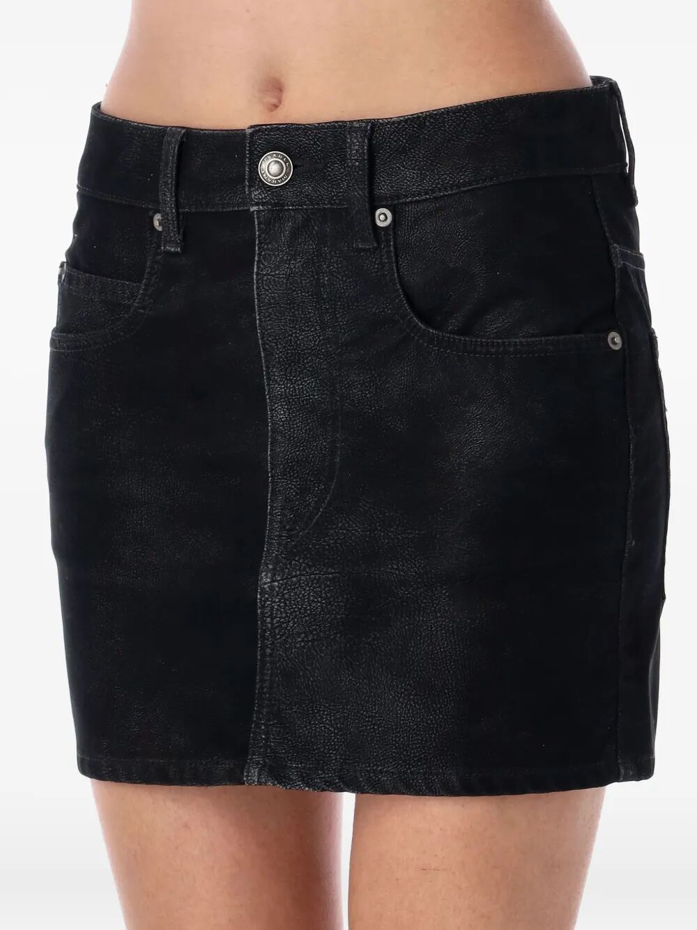 KIMMY FAUX LEATHER MINISKIRT
