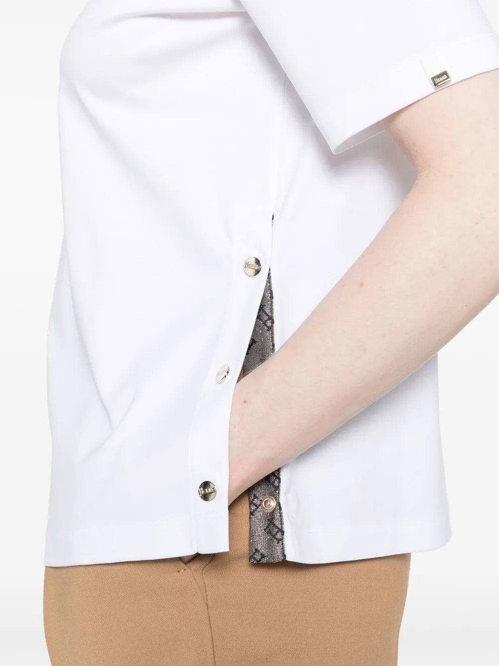 SIDE SLITS COTTON T-SHIRT