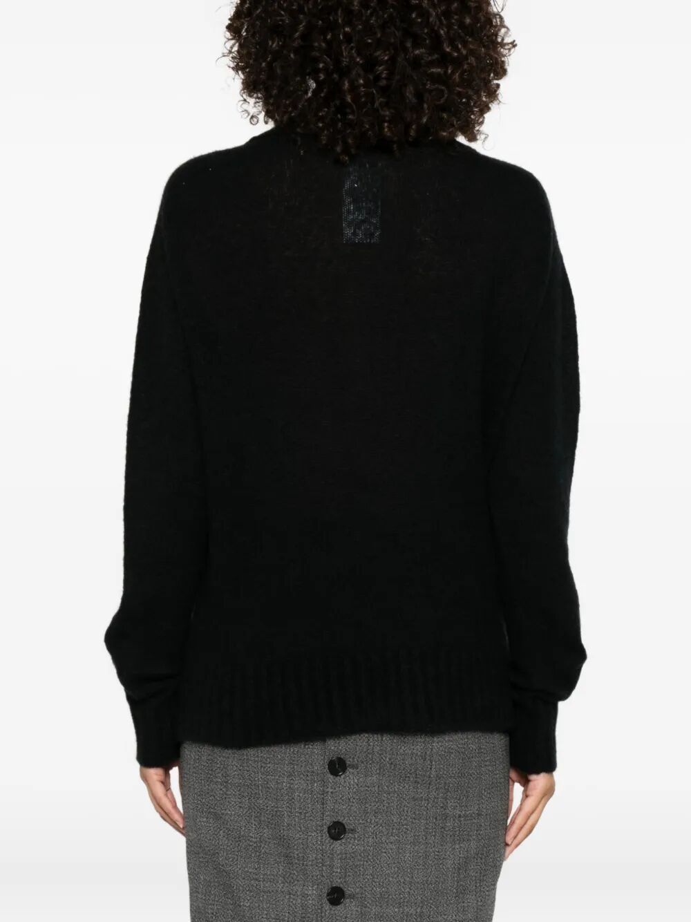 LONG SLEEVE CASHMERE SILK POLO